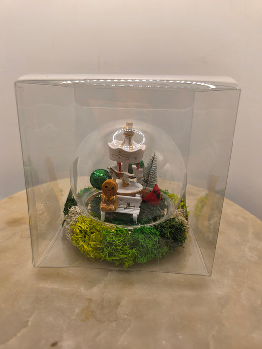 Handmade Moss Gingerbread Décor